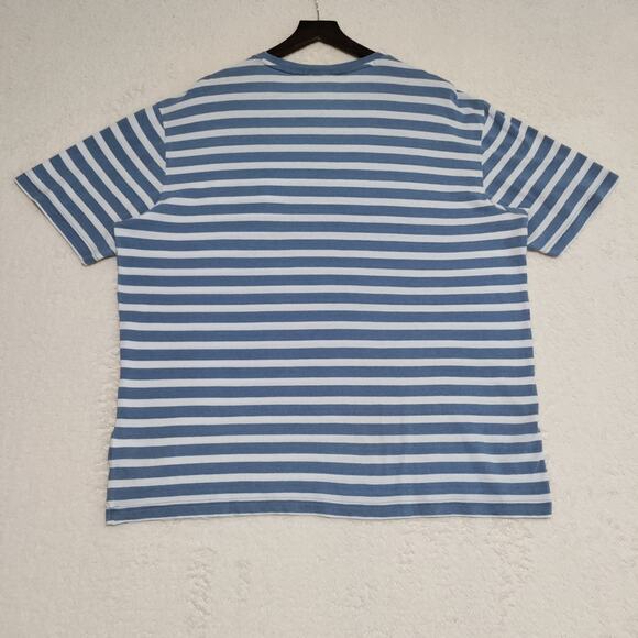 Peter Millar‎ Crown Sport Shirt Mens XL Performance Tee Striped Indigo Blue NWOT - Picture 3 of 13